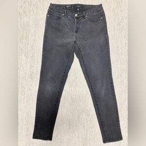 Nine West Charcoal Cigarette Fit Skinny Jeans, Size 29/8R